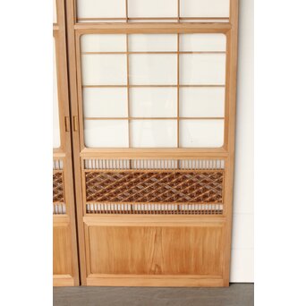 上手意匠 組子雪見障子 6枚1組　F267 