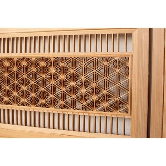 上手意匠 組子雪見障子 6枚1組　F267 