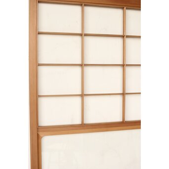 上手意匠 組子雪見障子 6枚1組　F267 この部分の桟も細目で面取り　すっきりとした印象