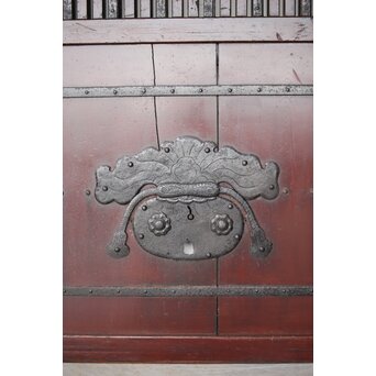 巾着金具 鉄格子蔵戸　W0150 