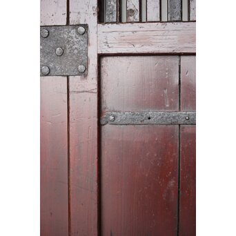 巾着金具 鉄格子蔵戸　W0150 