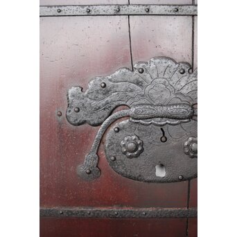 巾着金具 鉄格子蔵戸　W0150 