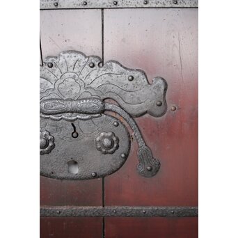 巾着金具 鉄格子蔵戸　W0150 