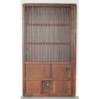 巾着金具 鉄格子蔵戸　W0150 ウラ面