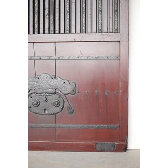 巾着金具 鉄格子蔵戸　W0150 