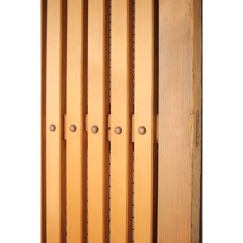 金網張 格子蔵戸　W0152 太鼓鋲も新調