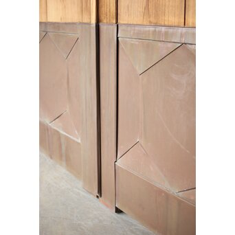 銅張門扉一対　W0154 