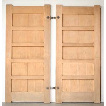 銅張門扉一対　W0154 ウラ面