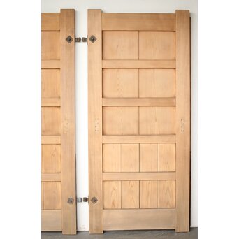 銅張門扉一対　W0154 