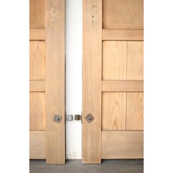 銅張門扉一対　W0154 