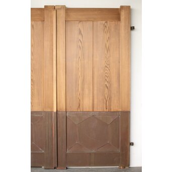 銅張門扉一対　W0154 