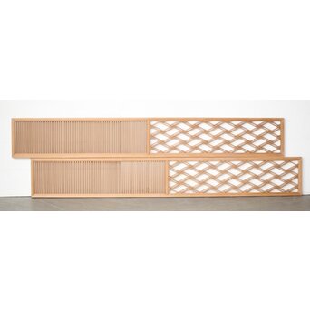 筬と菱組子の欄間 2枚1組　R0390 B面　同じデザインですね