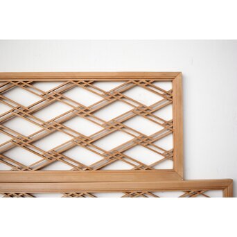 筬と菱組子の欄間 2枚1組　R0390 