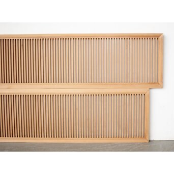 筬と菱組子の欄間 2枚1組　R0390 