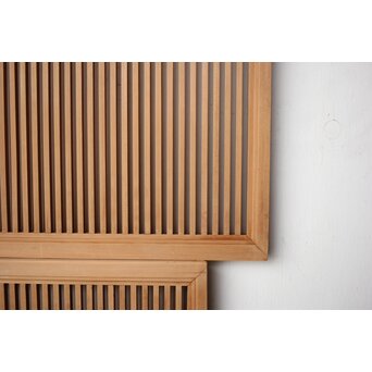 筬と菱組子の欄間 2枚1組　R0390 