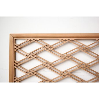 筬と菱組子の欄間 2枚1組　R0390 