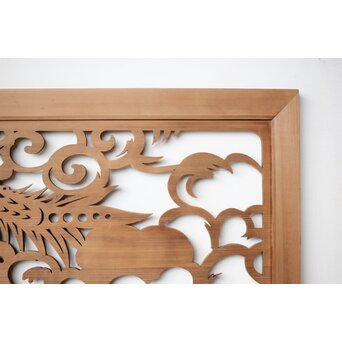 大型 雲龍透かし欄間　R0391 