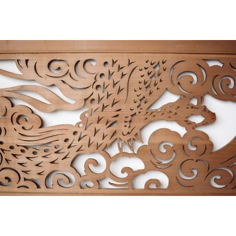 大型 雲龍透かし欄間　R0391 