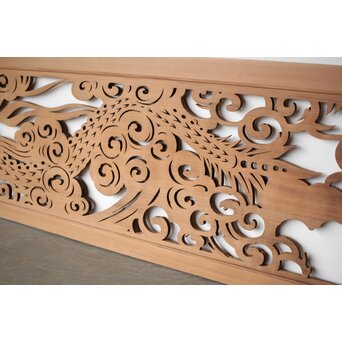 大型 雲龍透かし欄間　R0391 