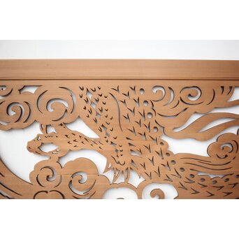 大型 雲龍透かし欄間　R0391 