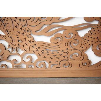 大型 雲龍透かし欄間　R0391 