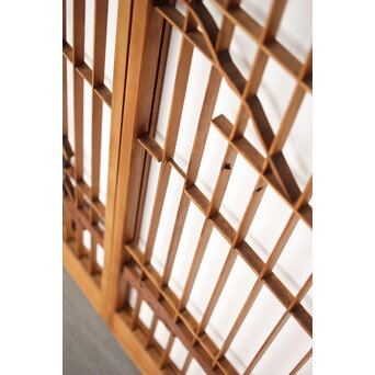 木彫彩色 漁村 書院 4枚1組　R0392 欠損部分数か所