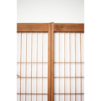 木彫彩色 漁村 書院 4枚1組　R0392 