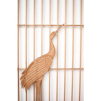 鶴松 書院欄間 5枚1組　R0394 