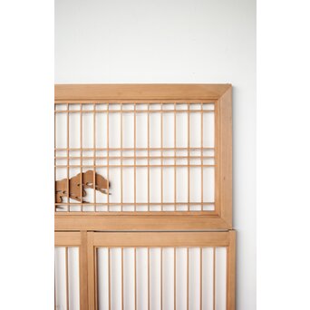 鶴松 書院欄間 5枚1組　R0394 