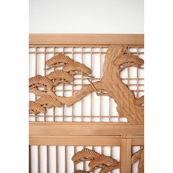 鶴松 書院欄間 5枚1組　R0394 