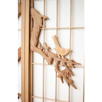 松竹梅 書院欄間 5枚1組　R0395 