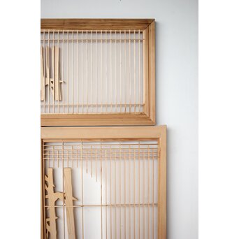 松竹梅 書院欄間 5枚1組　R0395 