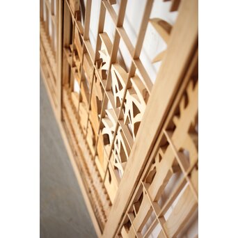 松竹梅 書院欄間 5枚1組　R0395 