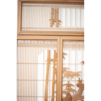 松竹梅 書院欄間 5枚1組　R0395 