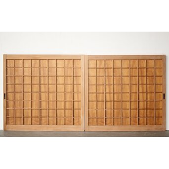 升格子の中型板戸 2枚1組　B1063