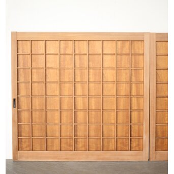 升格子の中型板戸 2枚1組　B1063 