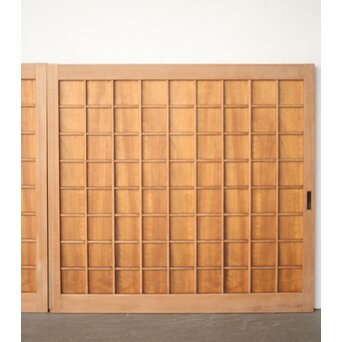 升格子の中型板戸 2枚1組　B1063 