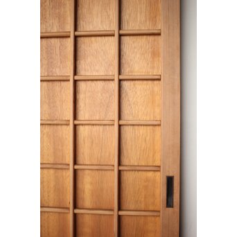 升格子の中型板戸 2枚1組　B1063 