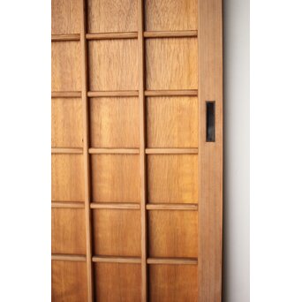 升格子の中型板戸 2枚1組　B1063 