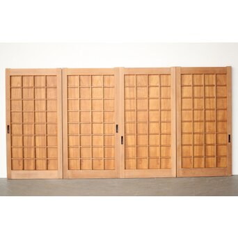 升格子の小型板戸 4枚1組　B1064