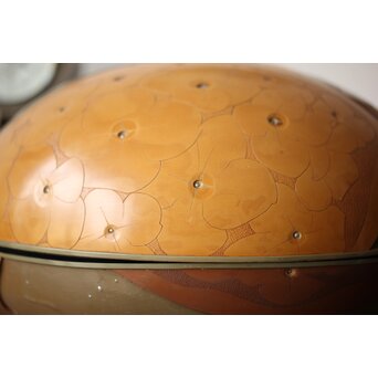 堆漆彫漆 紫陽花 蓋物　Q360 