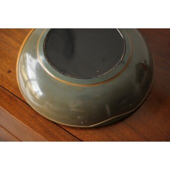 堆漆彫漆 紫陽花 蓋物　Q360 