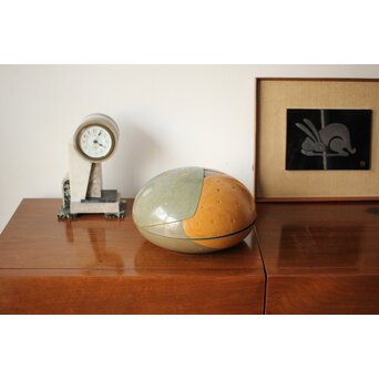 堆漆彫漆 紫陽花 蓋物　Q360 