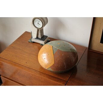 堆漆彫漆 紫陽花 蓋物　Q360 