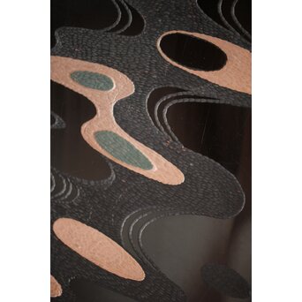 音丸香 彫漆三足脚付き盆　Q362 