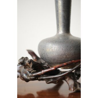 SILVER製 銀瓶 花器　M415 