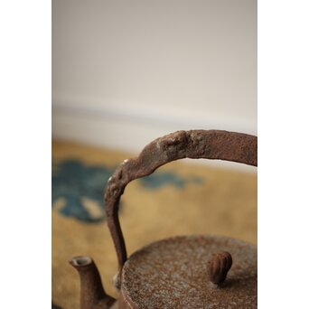 小泉仁左衛門 巣籠鶴 鉄瓶/湯沸　M417 