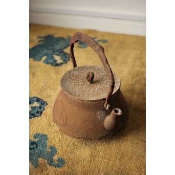 小泉仁左衛門 巣籠鶴 鉄瓶/湯沸　M417 