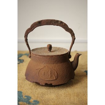 小泉仁左衛門 巣籠鶴 鉄瓶/湯沸　M417 