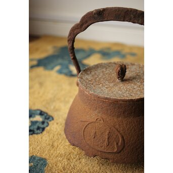 小泉仁左衛門 巣籠鶴 鉄瓶/湯沸　M417 